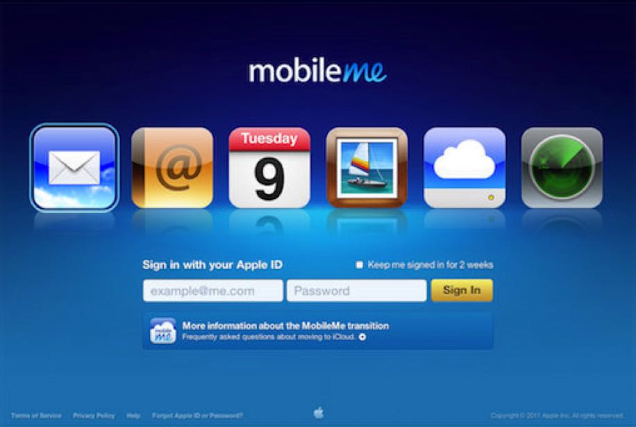 MobileMe Login