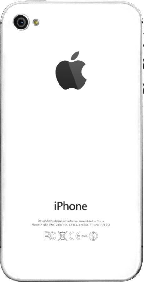 iPhone 4S Rückseite in Weiß