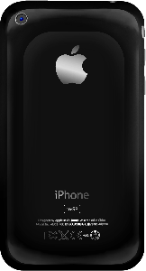 iPhone 3GS Back Black Rückseite Schwarz