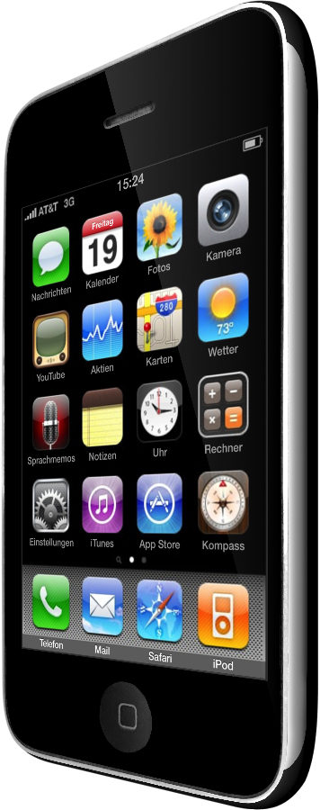 iPhone 3GS Schraeg Schwarz