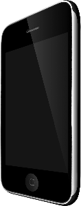 iPhone 3G Schräg schwarz