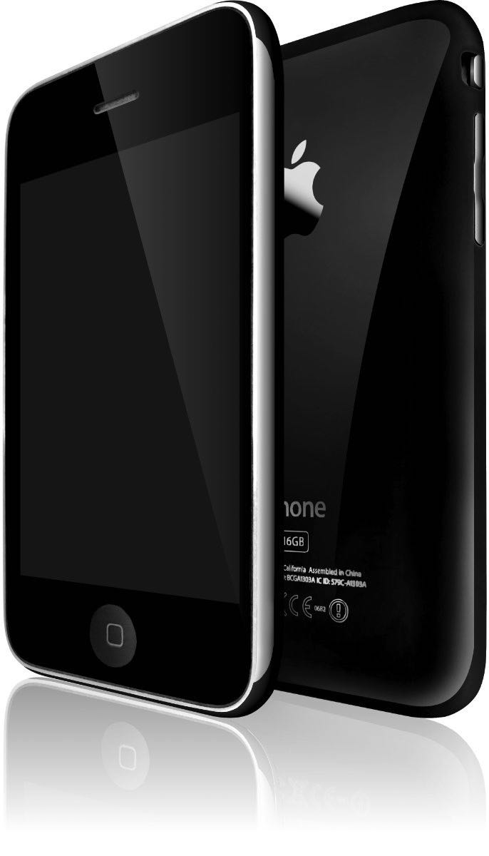 iPhone 3GS front back Schwarz ohne Screen