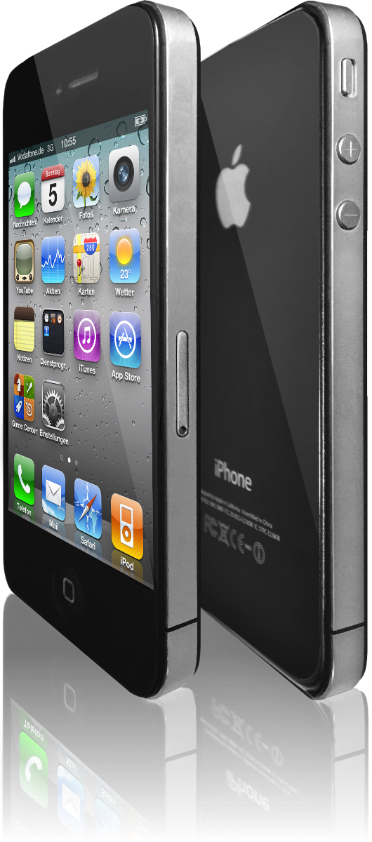 iPhone 4 Front Back Schwarz
