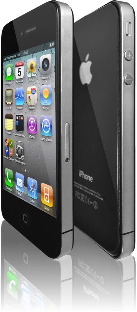 iPhone 4 Front Back Schwarz