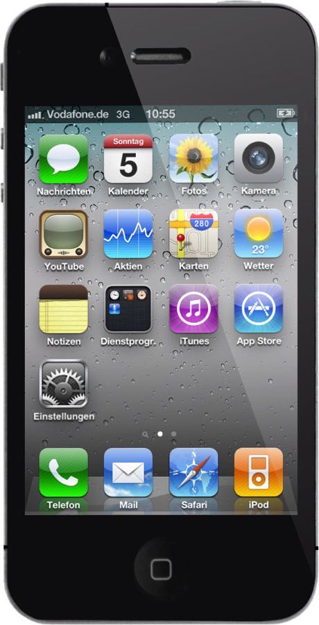 iPhone 4 Front schwarz