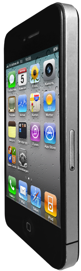 iPhone 4 Seite schwarz